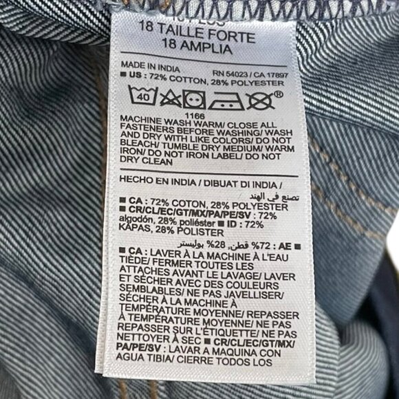 NWT OLD NAVY Boys Size 18 Plus, Dark Wash Straight Leg Jeans Built-In Flex Waist - Picture 8 of 14